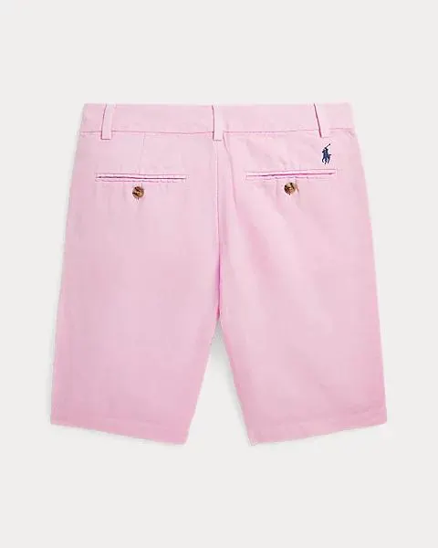 Straight Fit Linen-Cotton Short