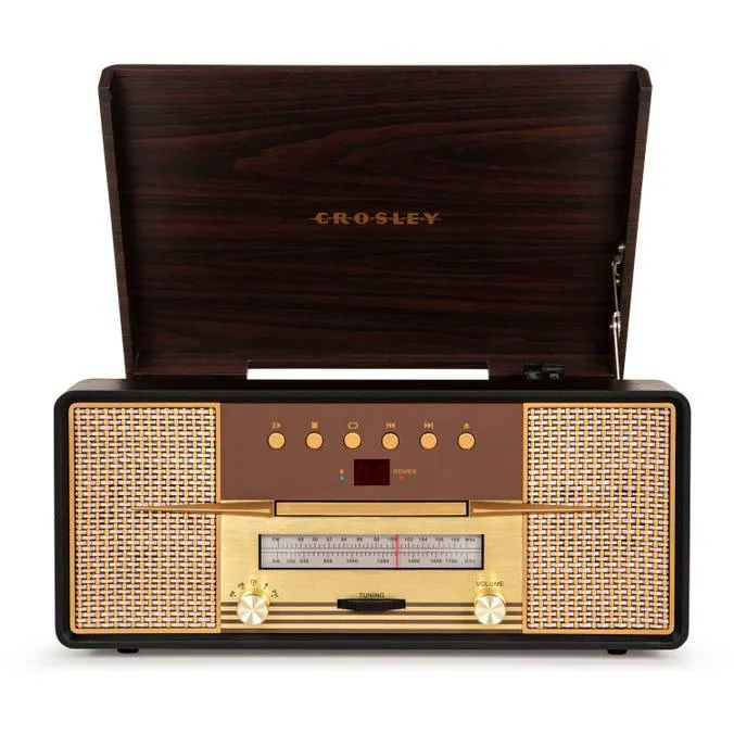 Crosley Rhapsody - Mahogany - Plate og CD-spiller