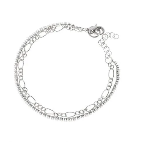 Amalfie 2 brace silver Clear