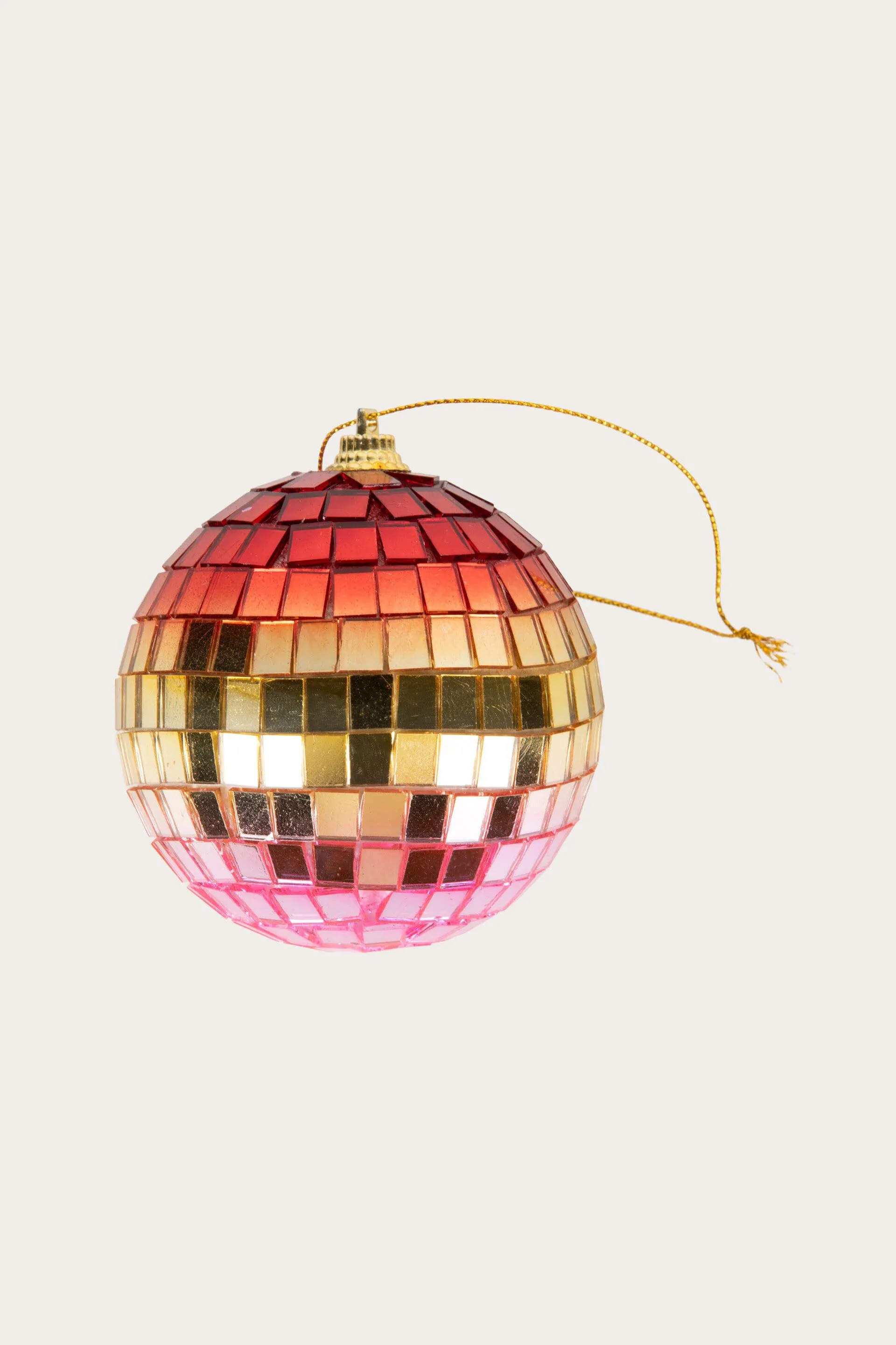 Dekorasjonskule DISCO GULL/ROSA