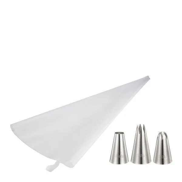 bAYk sprøytepose m/tipper 4 stk hvit