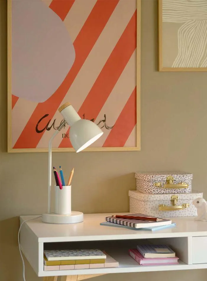 Devone bordlampe H42 - hvit