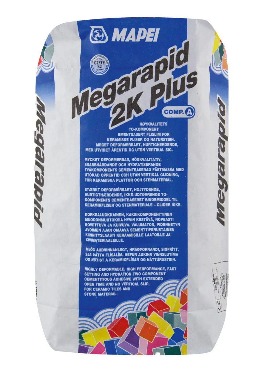 Megarapid 2K Pluss Fliselim 20kg komponent A