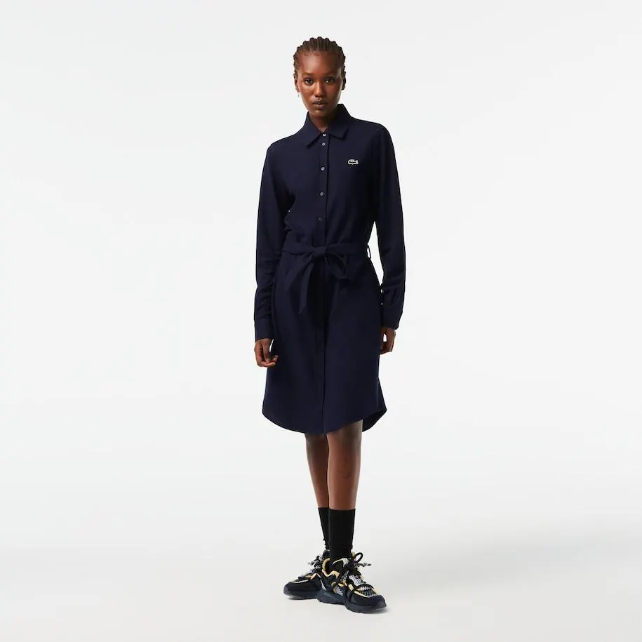 Women's Lacoste Adjustable Cotton Piqué Polo Dress