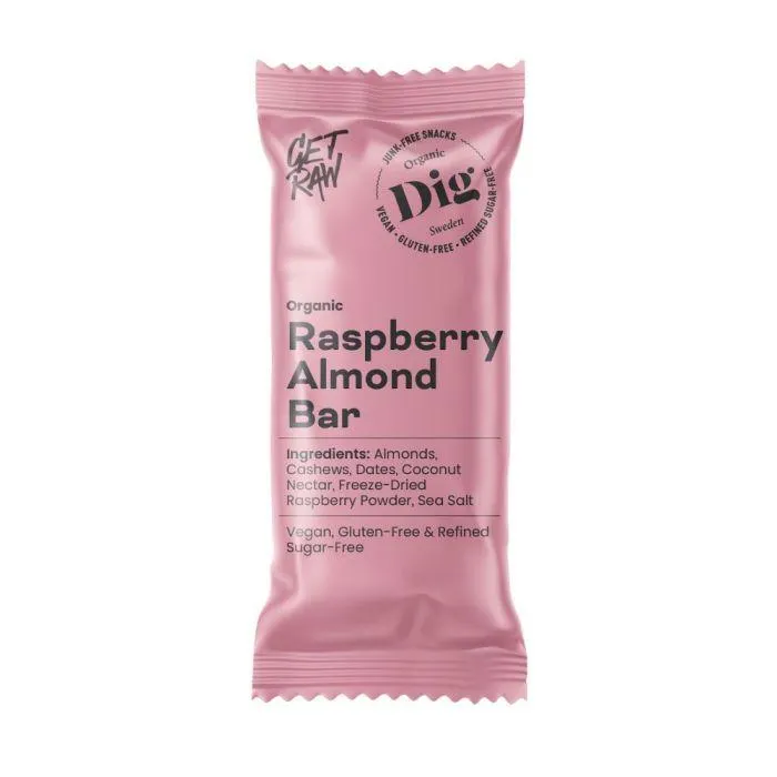 Dig Get Raw Raspberry Almond Bar