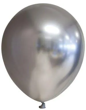 10 stk 30 cm - Sølvfargede Glossy Mirror Ballonger