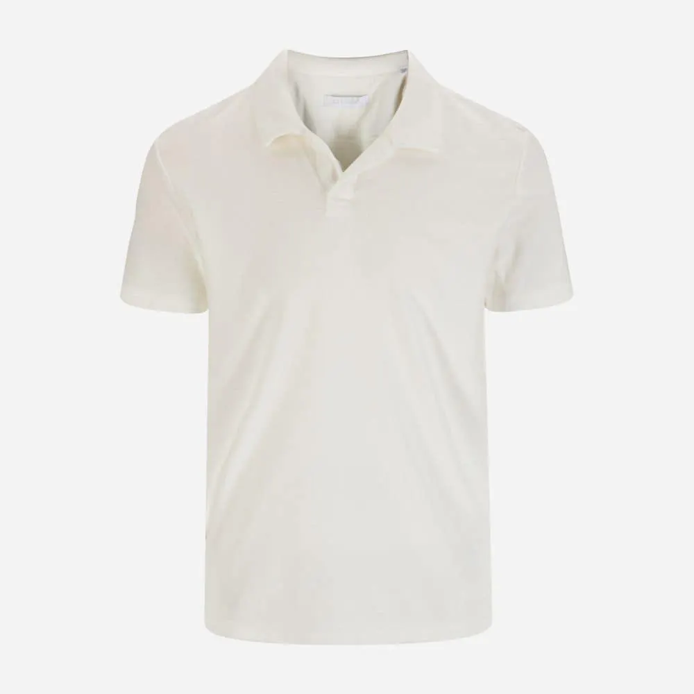 Riviera Terry Polo Short Sleeve - White