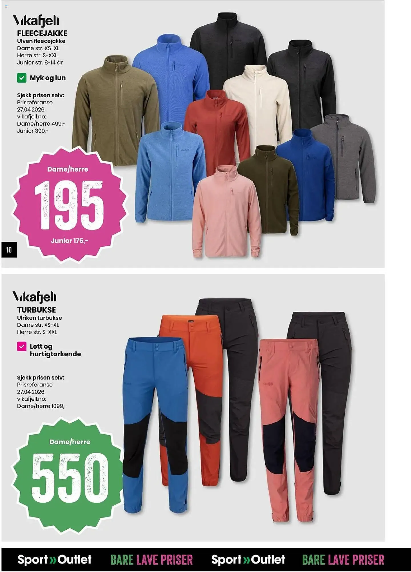 Sport Outlet kundeavis fra 12. mai til 17. mai 2026 - kundeavisside 10