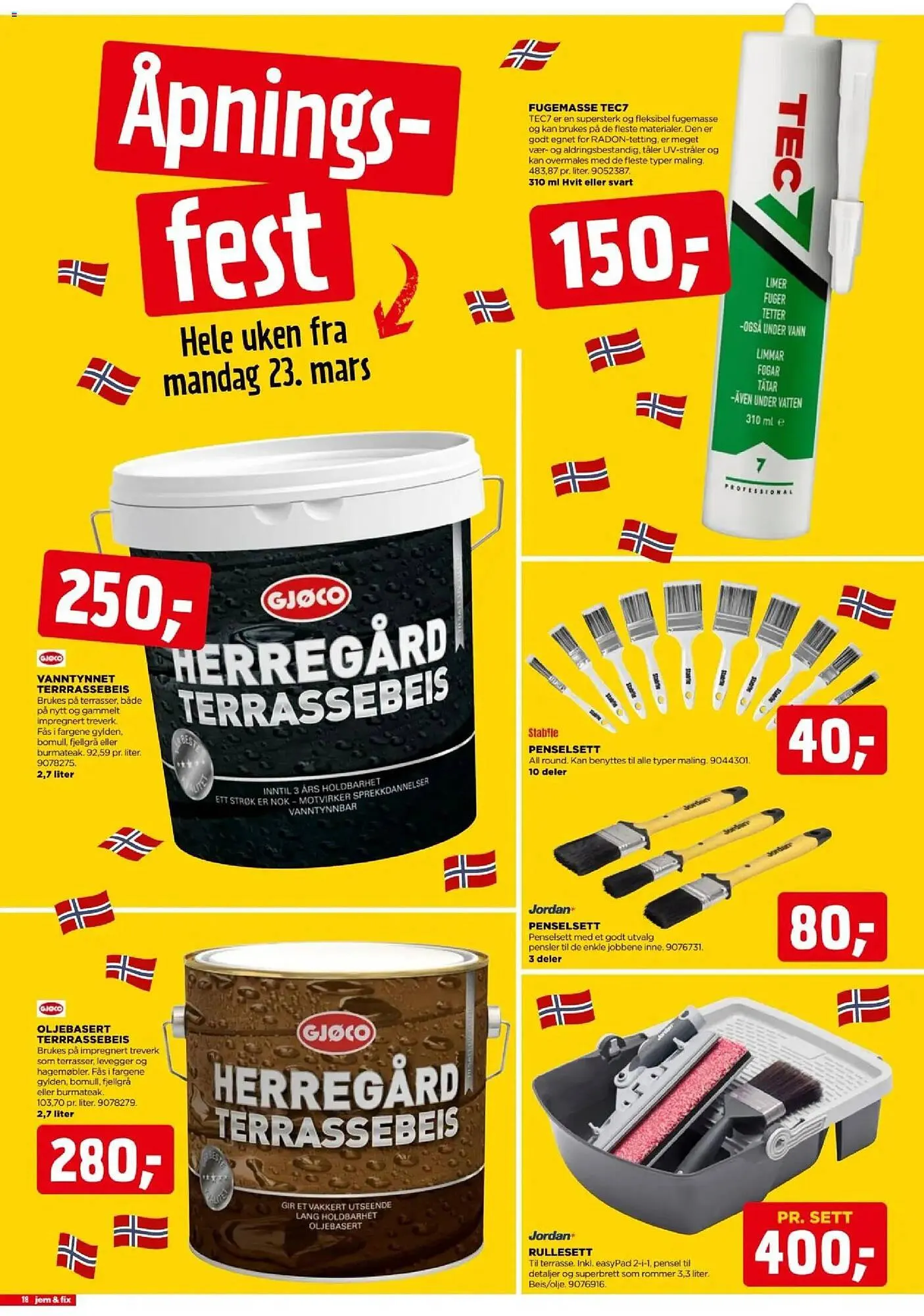 Jem & fix kundeavis fra 23. mars til 28. mars 2026 - kundeavisside 18
