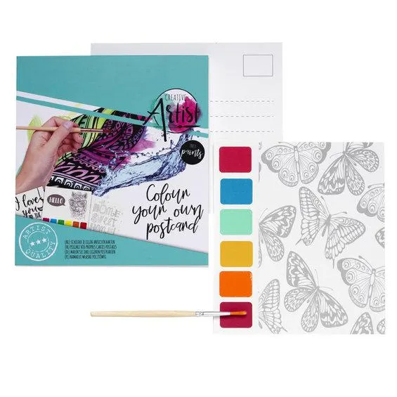 Postkortblokk inkl. akv.maling