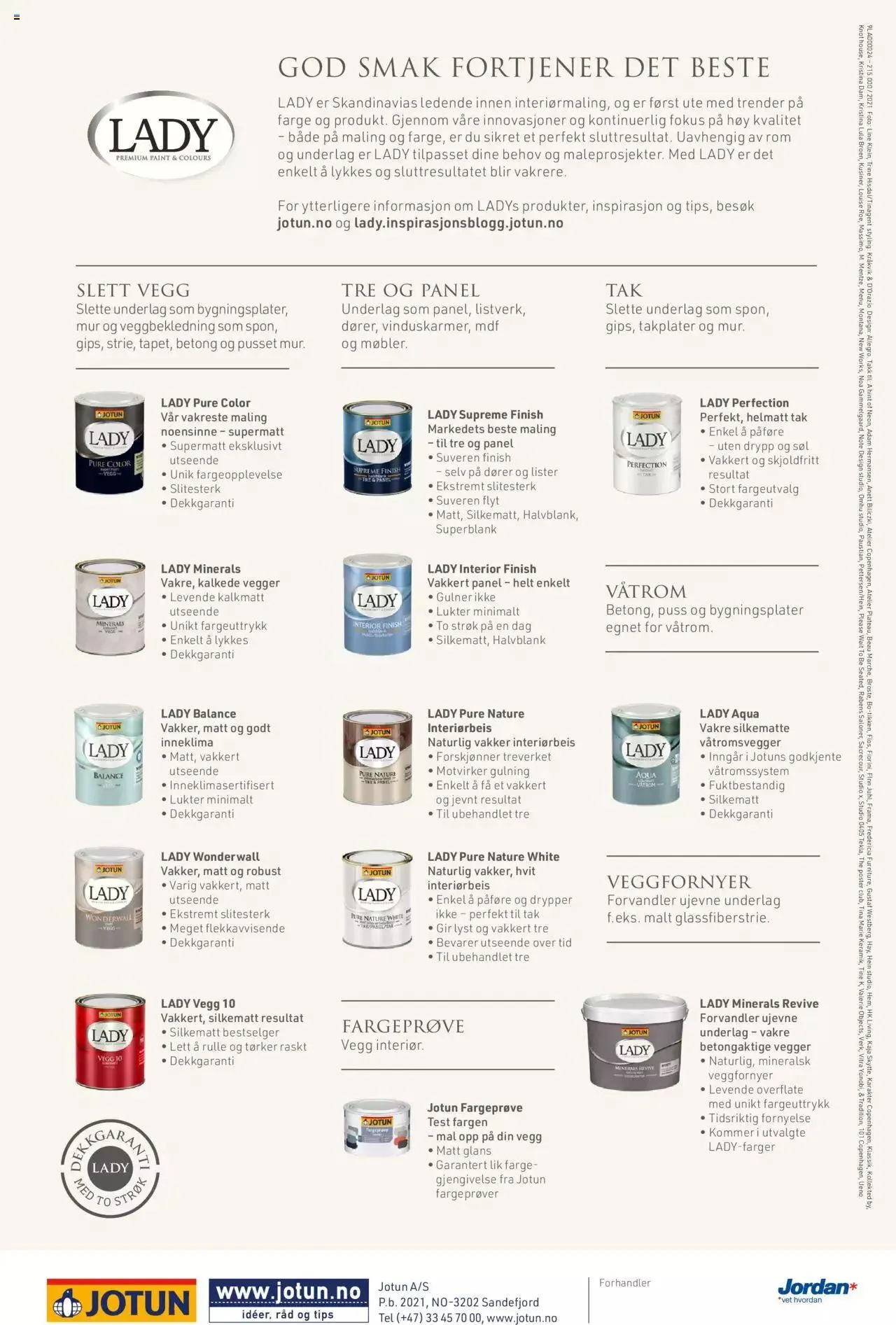 Obs Bygg - Jotun Together fargekart fra 1. januar til 31. desember 2023 - kundeavisside 24