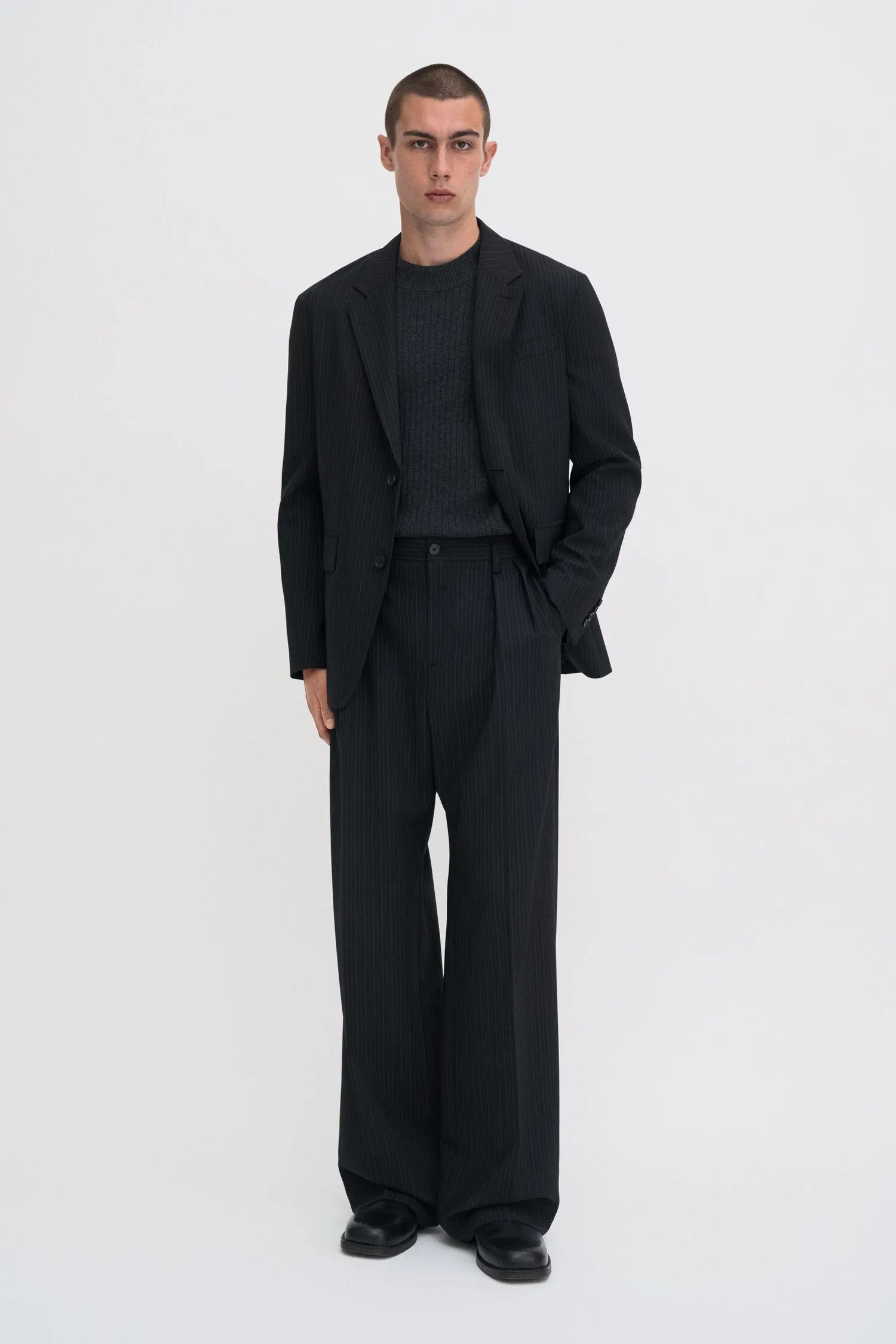 Mathias Pinstripe Blazer