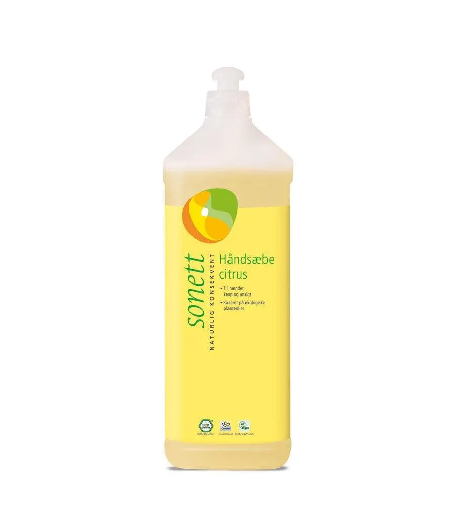 Sonett Håndsåpe Sitrus Refill Økol. Vegan