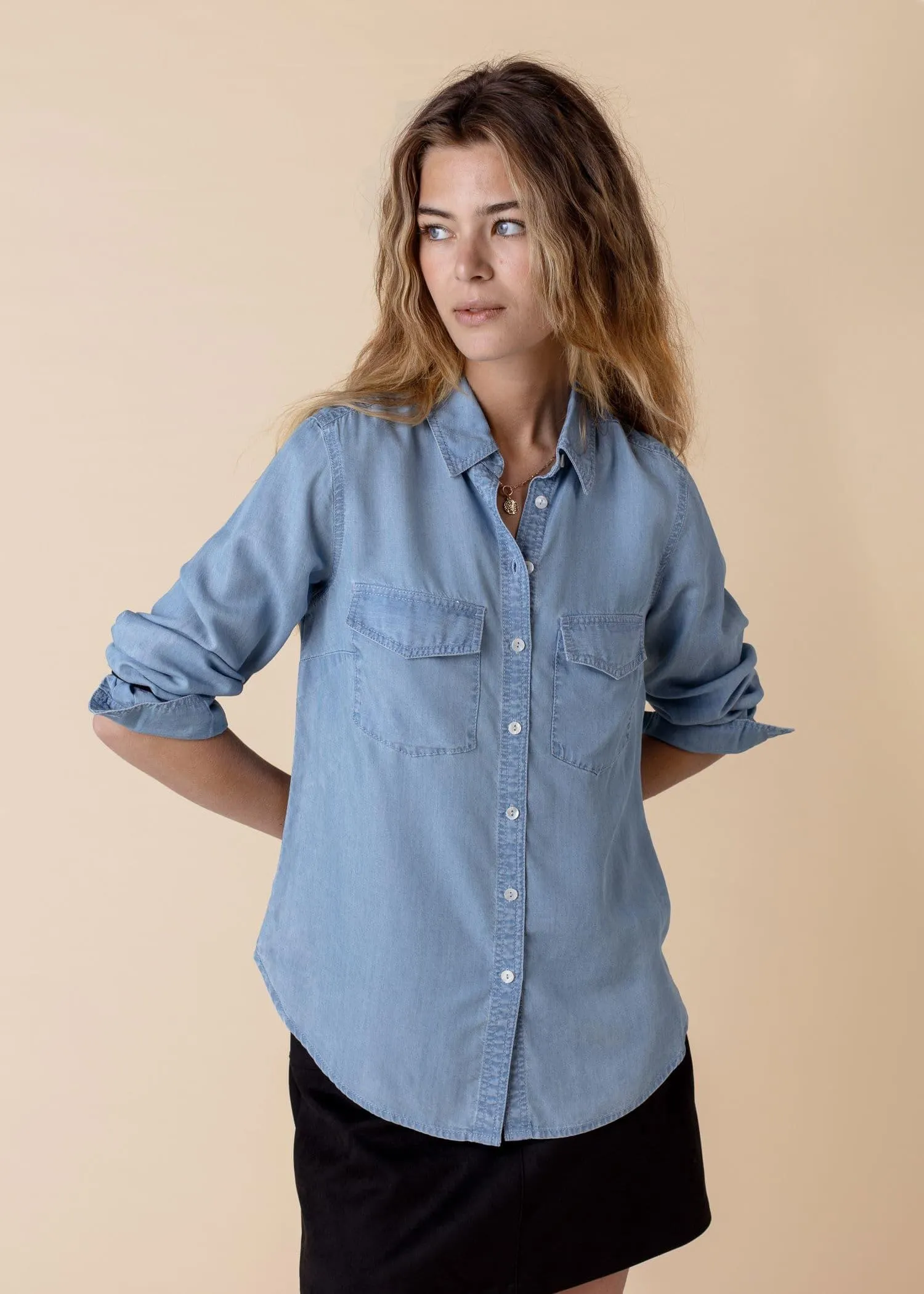 Skjorta i tencel lyocell