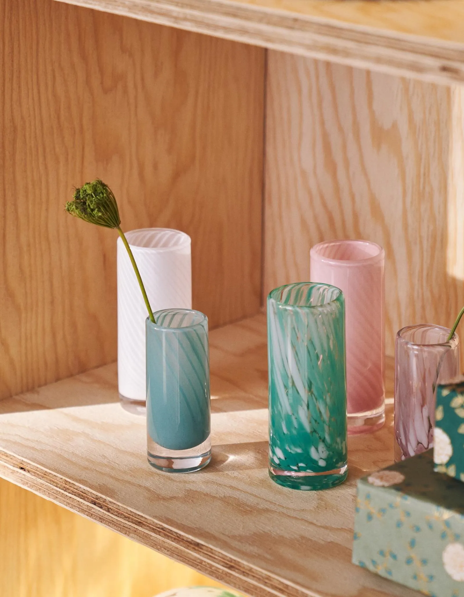 Vase Glass. Ø5 x 12 cm.