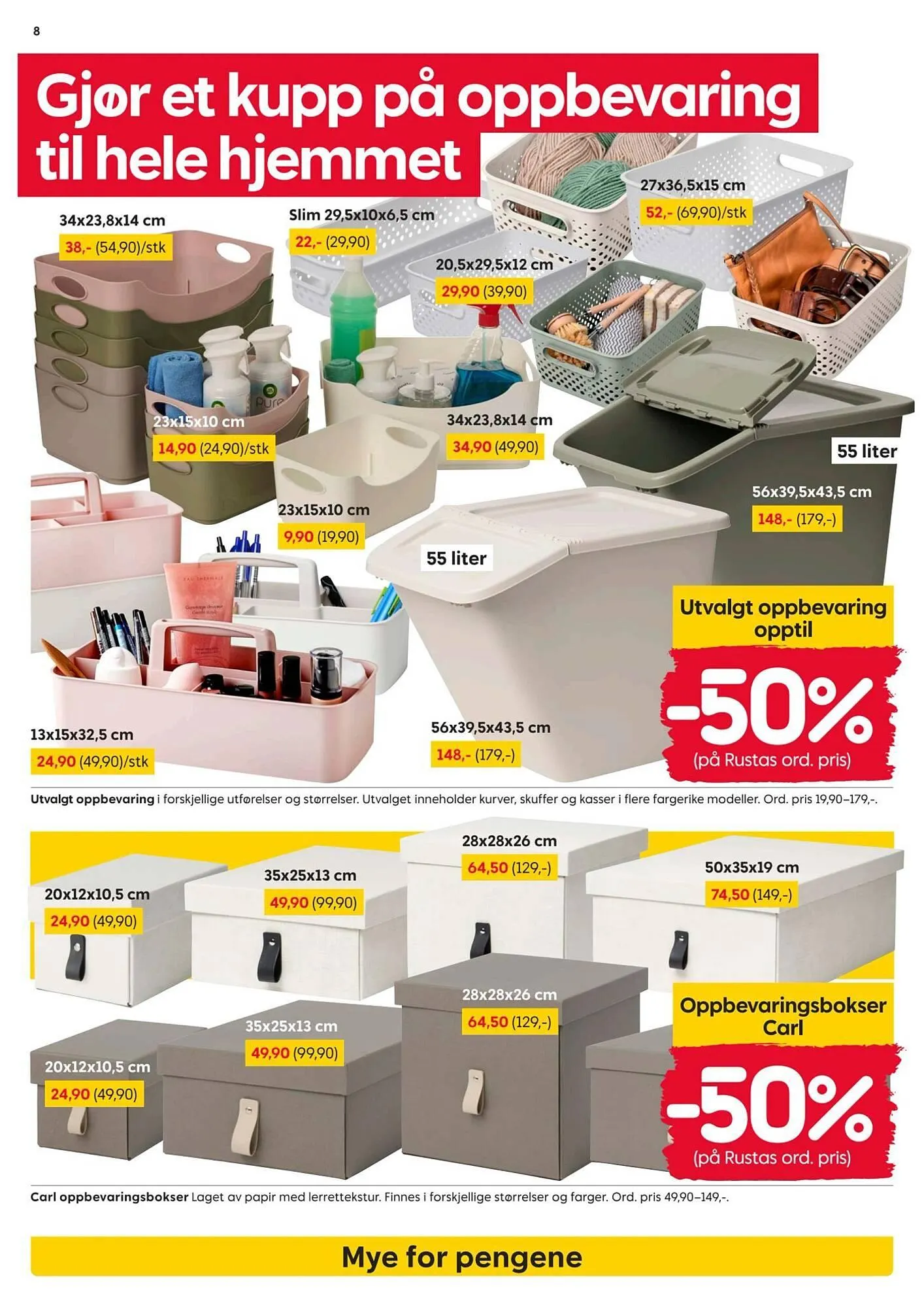 Rusta kundeavis fra 16. mars til 22. mars 2026 - kundeavisside 8