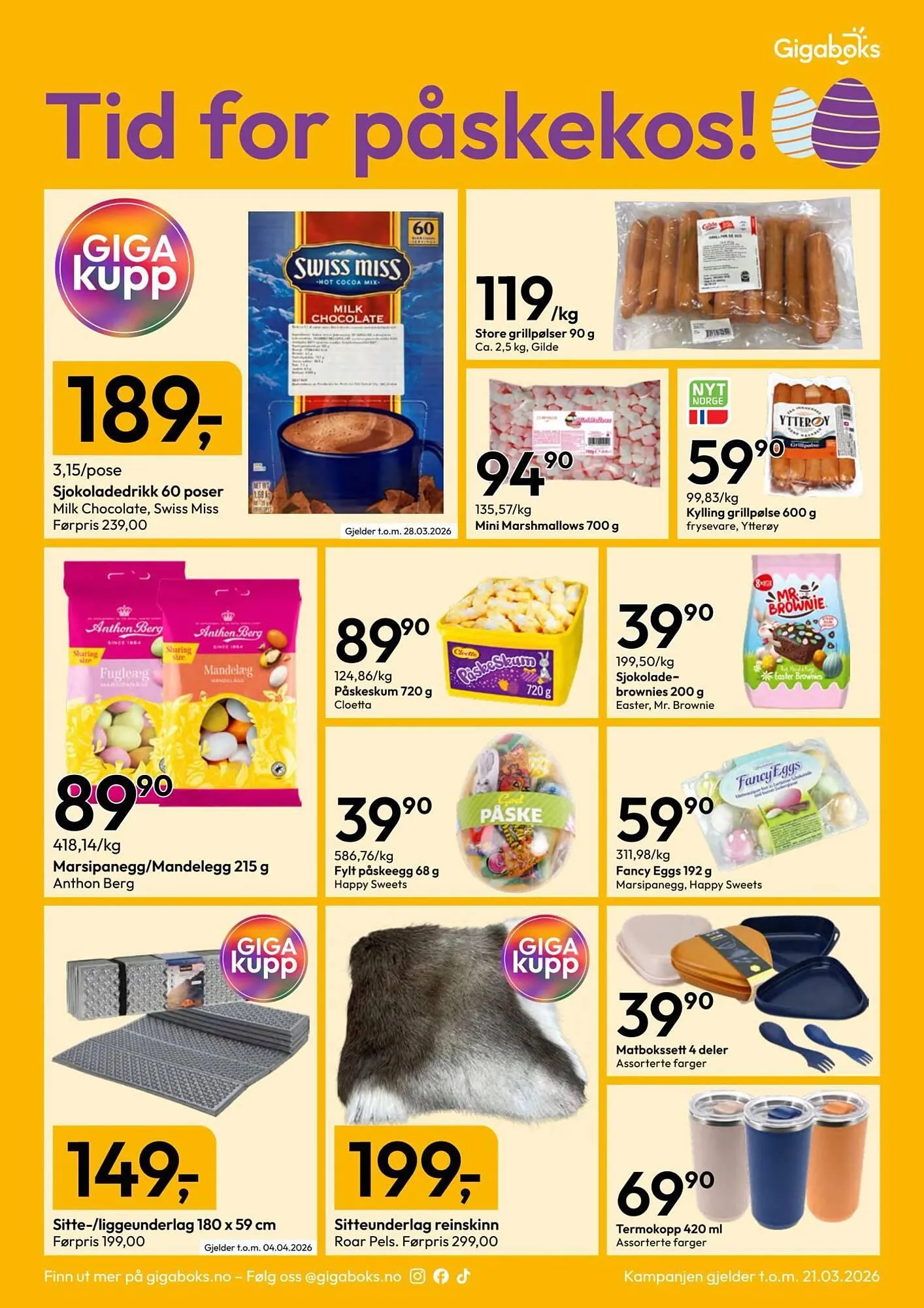 Gigaboks kundeavis fra 15. mars til 21. mars 2026 - kundeavisside 3