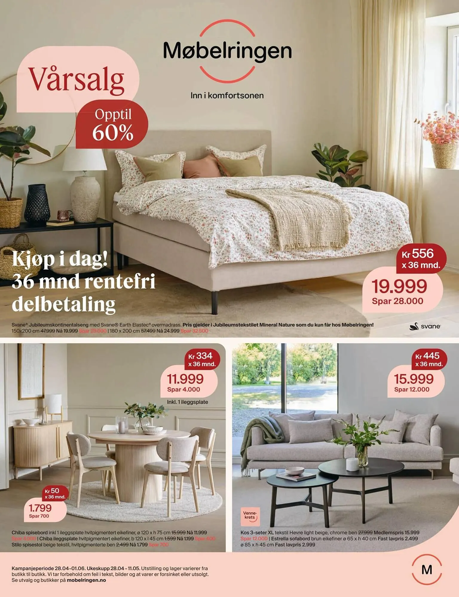 Møbelringen kundeavis fra 28. april til 2. juni 2026 - kundeavisside 1