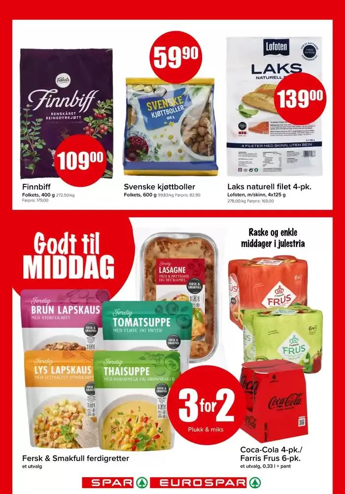 Eurospar Kundeavis fra 24. november til 8. desember 2024 - kundeavisside 3