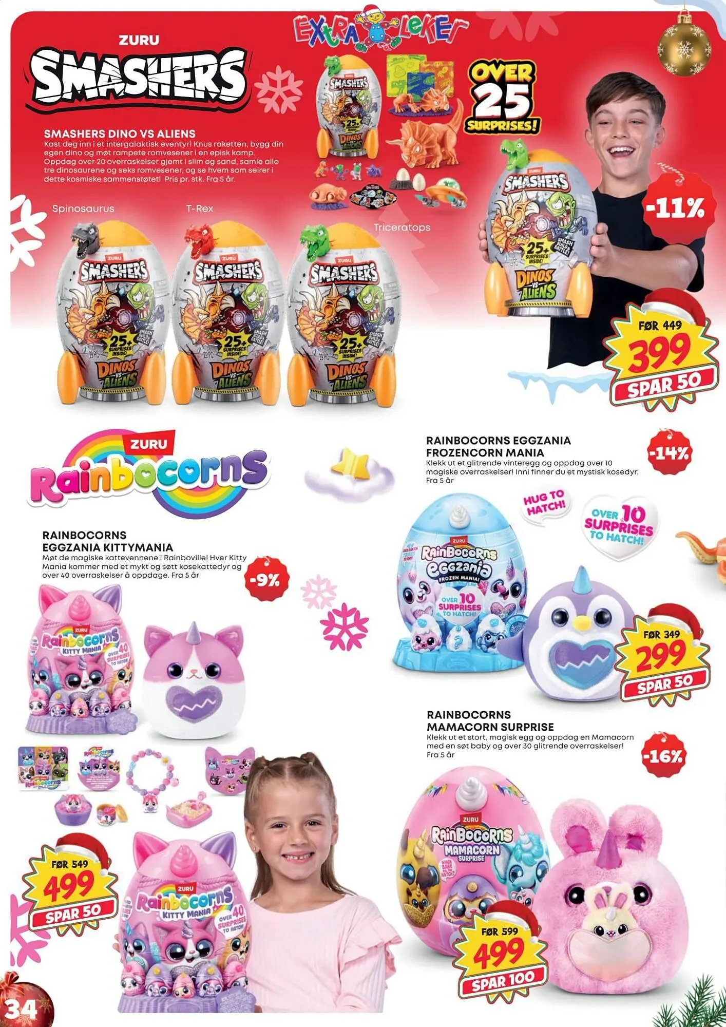 Extra Leker kundeavis fra 12. november til 24. desember 2025 - kundeavisside 34