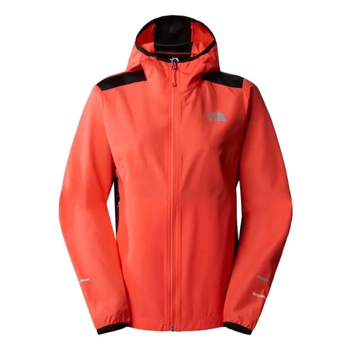 The North Face W RUN WIND JACKET Radiant Orange