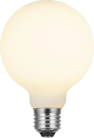 LED E27 globe dimbar 4W Hvit 9,5 cm