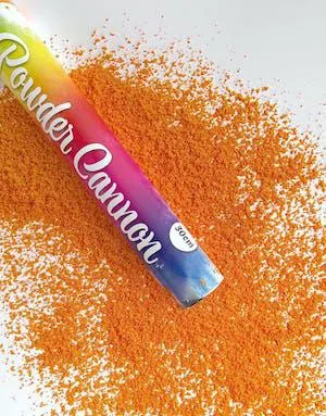 Pulverkonfetti Kanon med Orange Pulver for Utendørsbruk - 30 cm