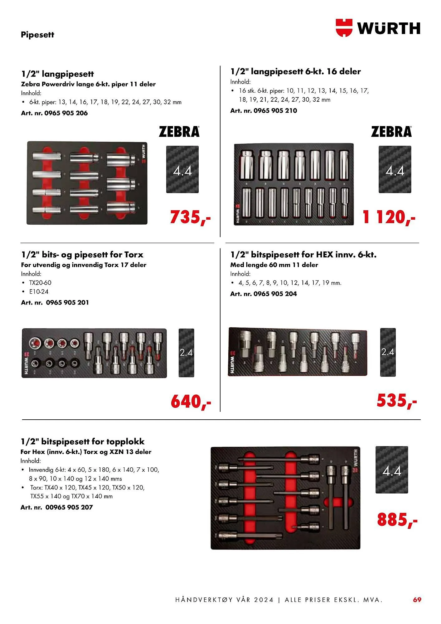 Würth Kundeavis fra 5. februar til 2. juni 2024 - kundeavisside 69