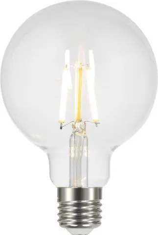LED globe E27 4W DimToWarm Klar 9,5 cm