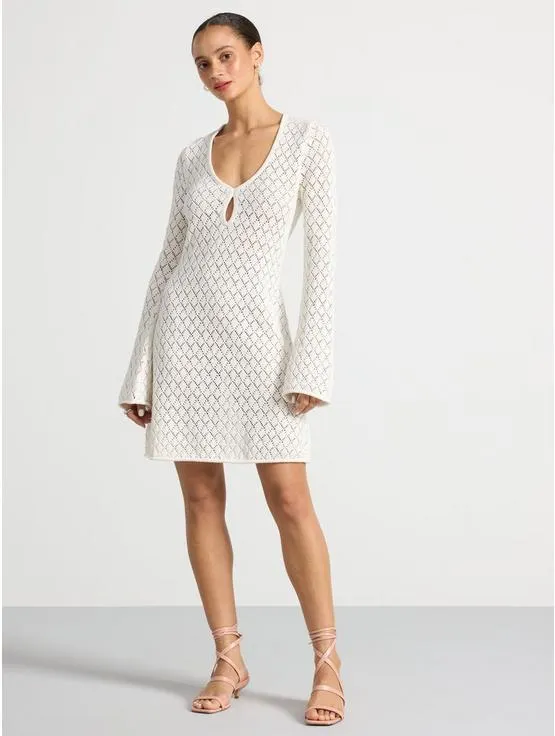 Strikket mønster minikjole