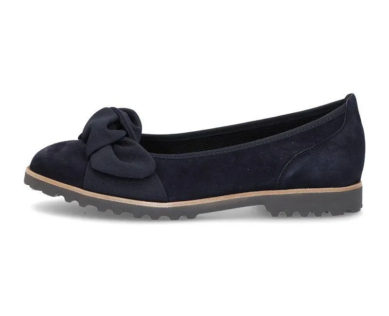 Ballerinasko i semsket skinn