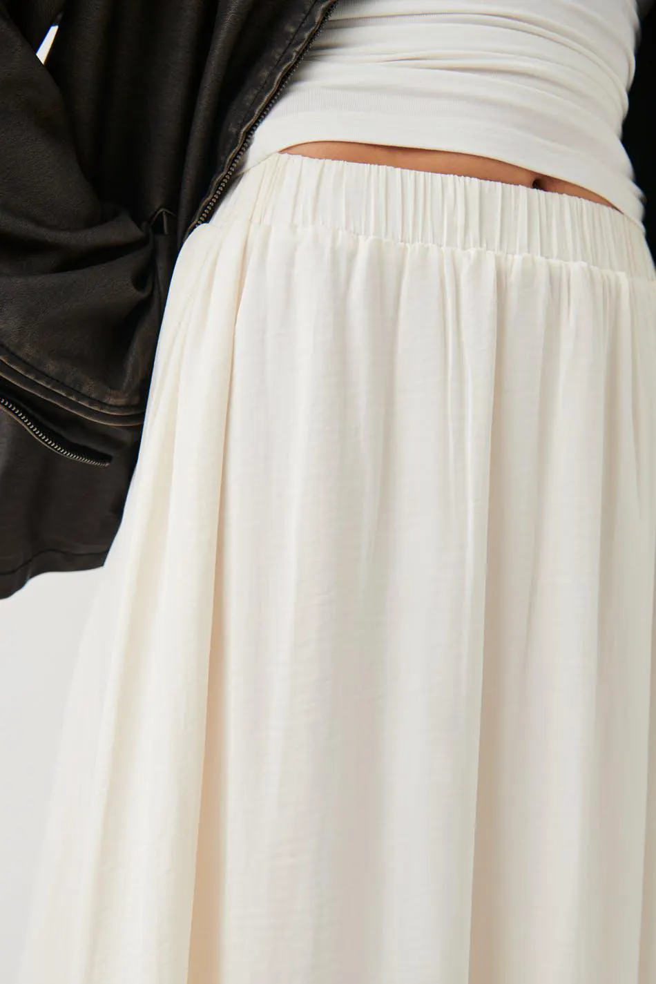 Wide maxi skirt
