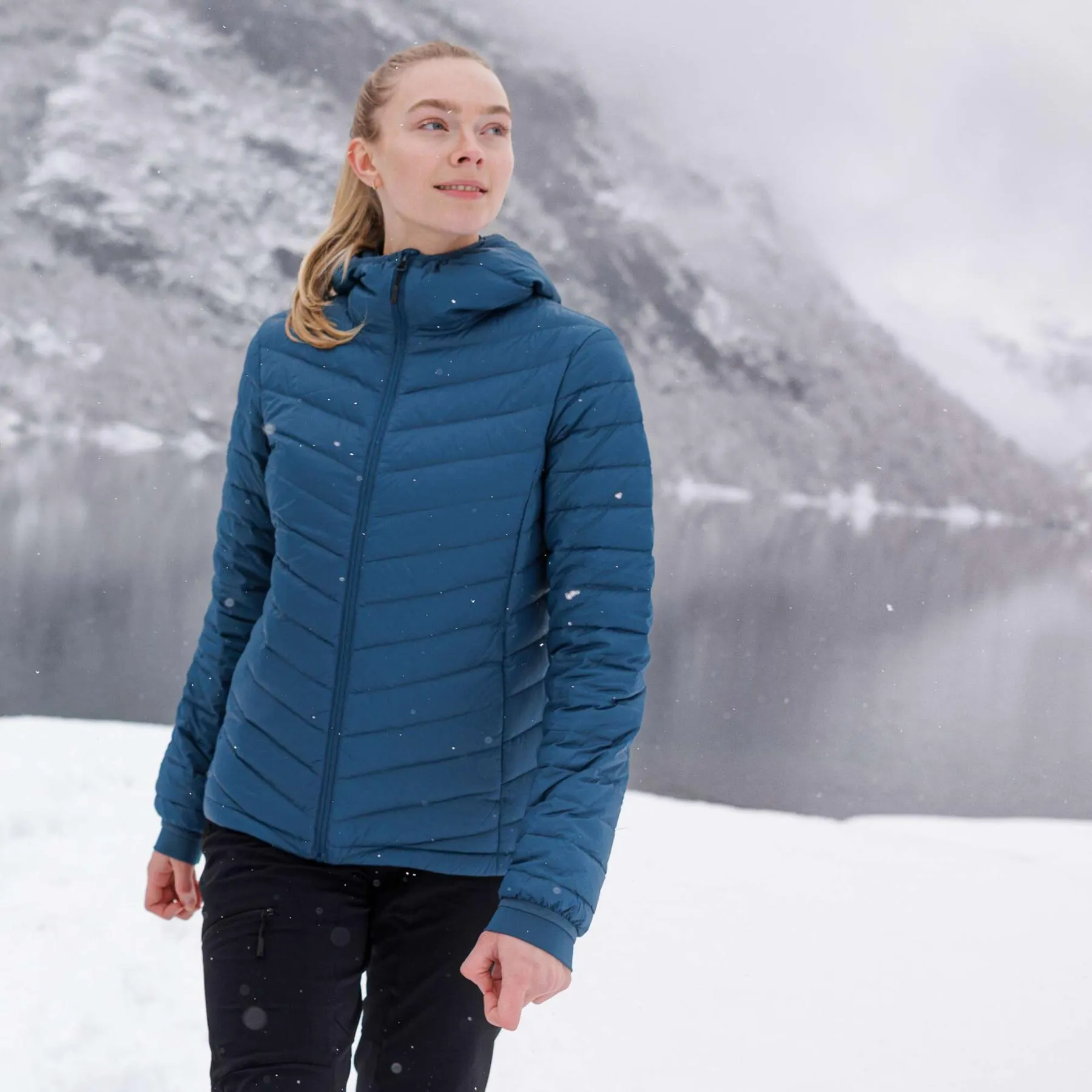 Sølvøyna, dunjakke