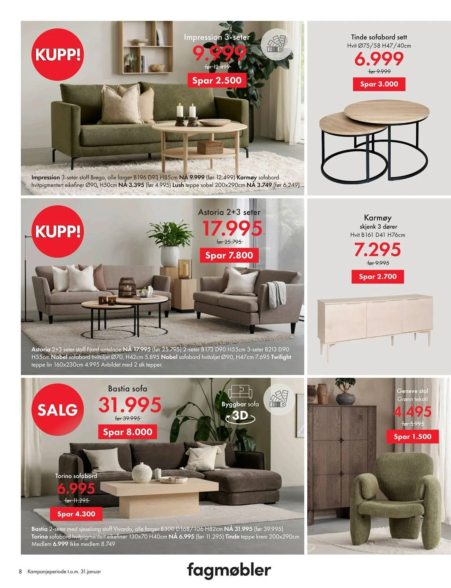 Fagmøbler kundeavis fra 1. januar til 1. februar 2026 - kundeavisside 8