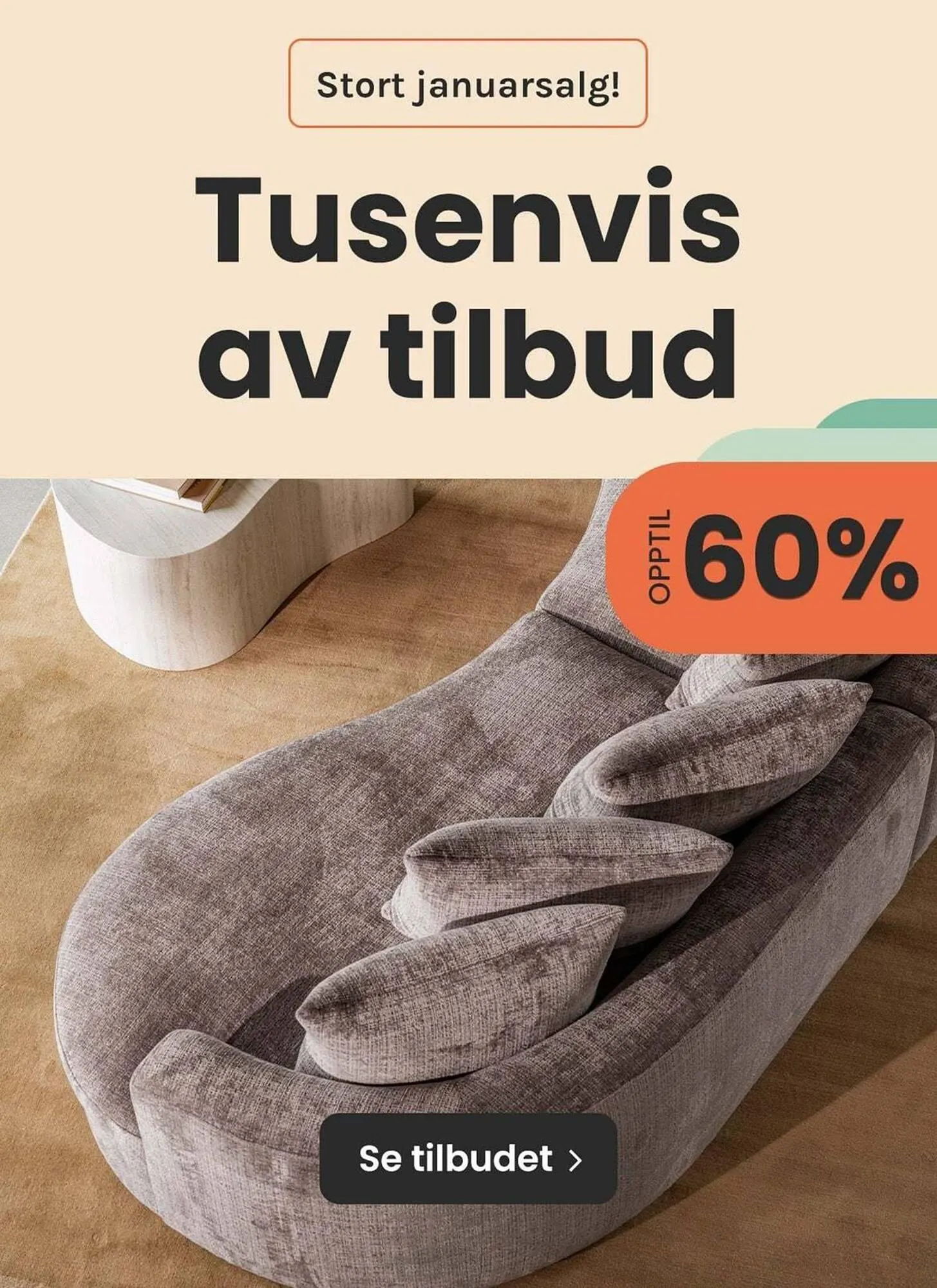 A-Møbler kundeavis fra 1. januar til 31. januar 2026 - kundeavisside 1