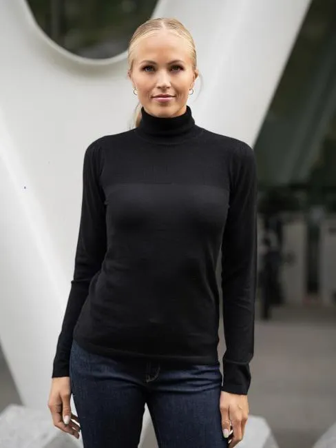 High Neck Puff Black S