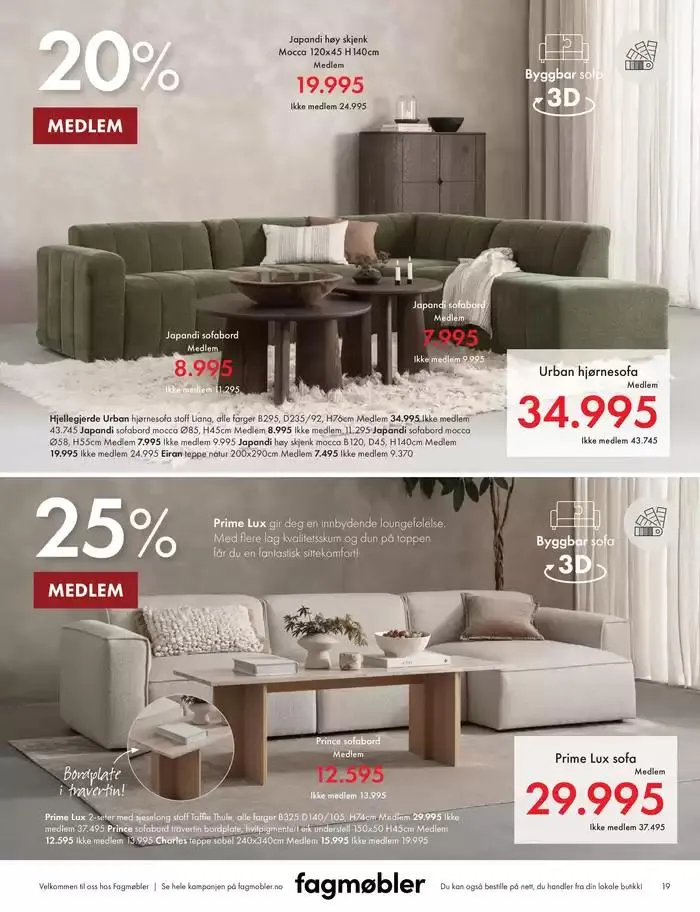 Fagmøbler Kundeavis fra 1. februar til 15. februar 2025 - kundeavisside 19
