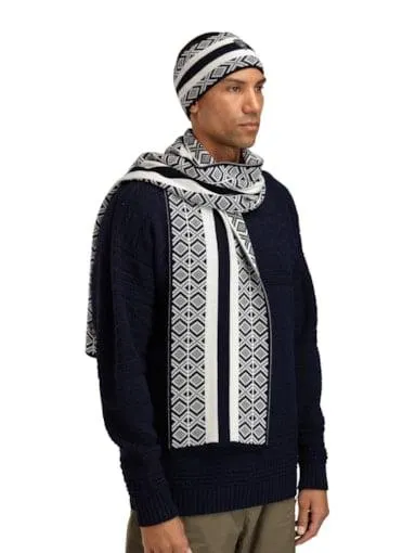 Kvitegga ullskjerf - merino