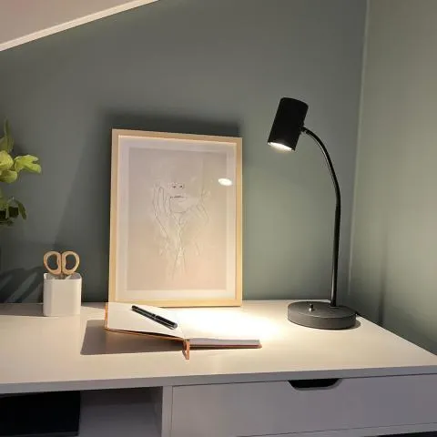 Noor II Flex bordlampe Sort