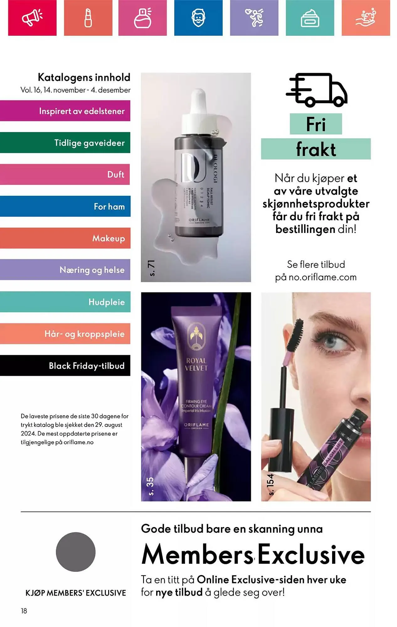 Oriflame Kundeavis fra 14. november til 4. desember 2024 - kundeavisside 18