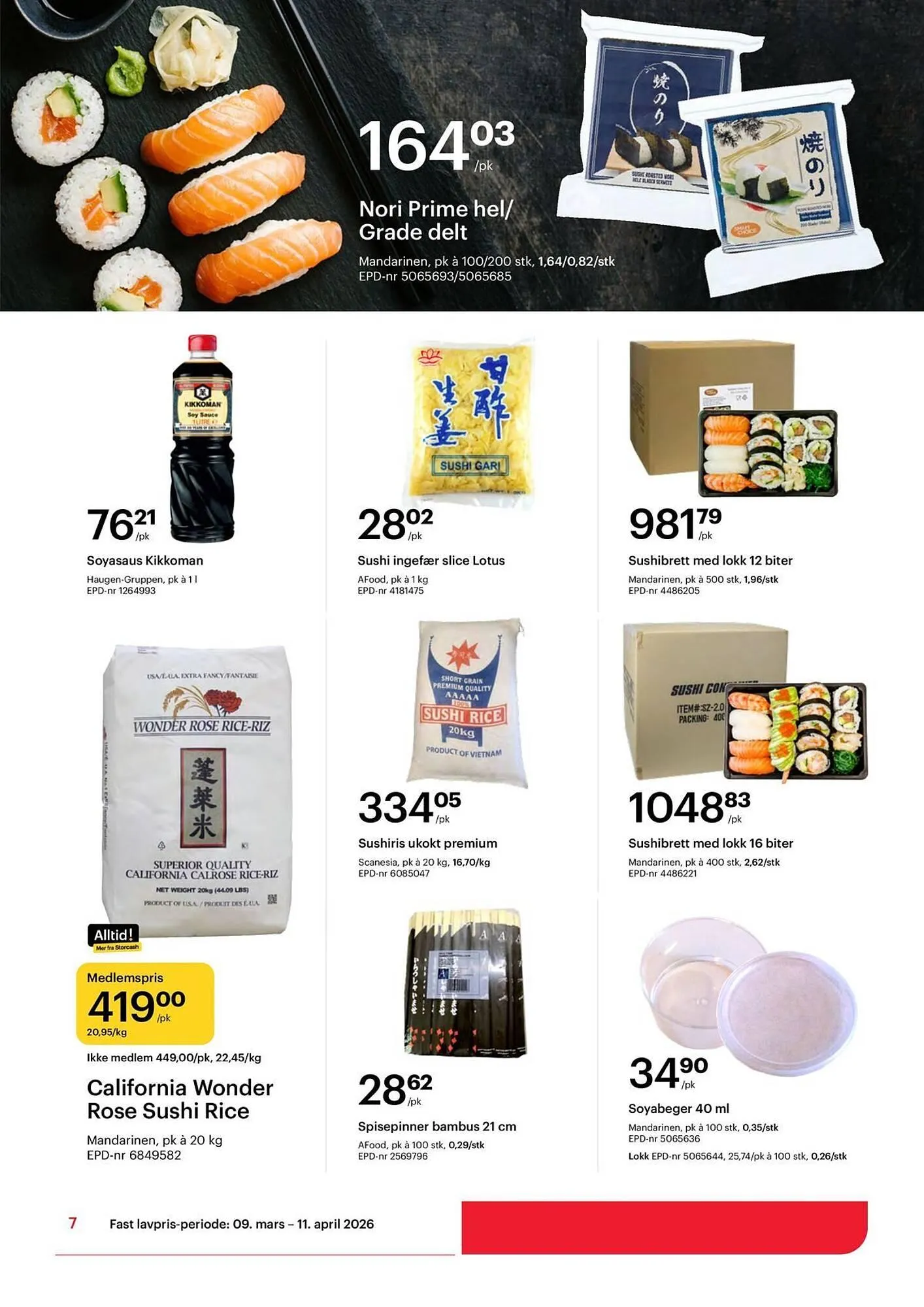 Storcash kundeavis fra 9. mars til 11. april 2026 - kundeavisside 7