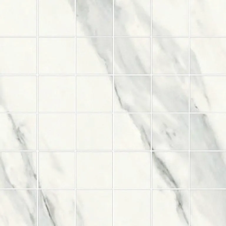 Statuario White Mosaic 5×5 cm