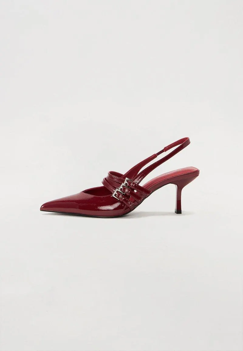 Klassiske pumps - dark red