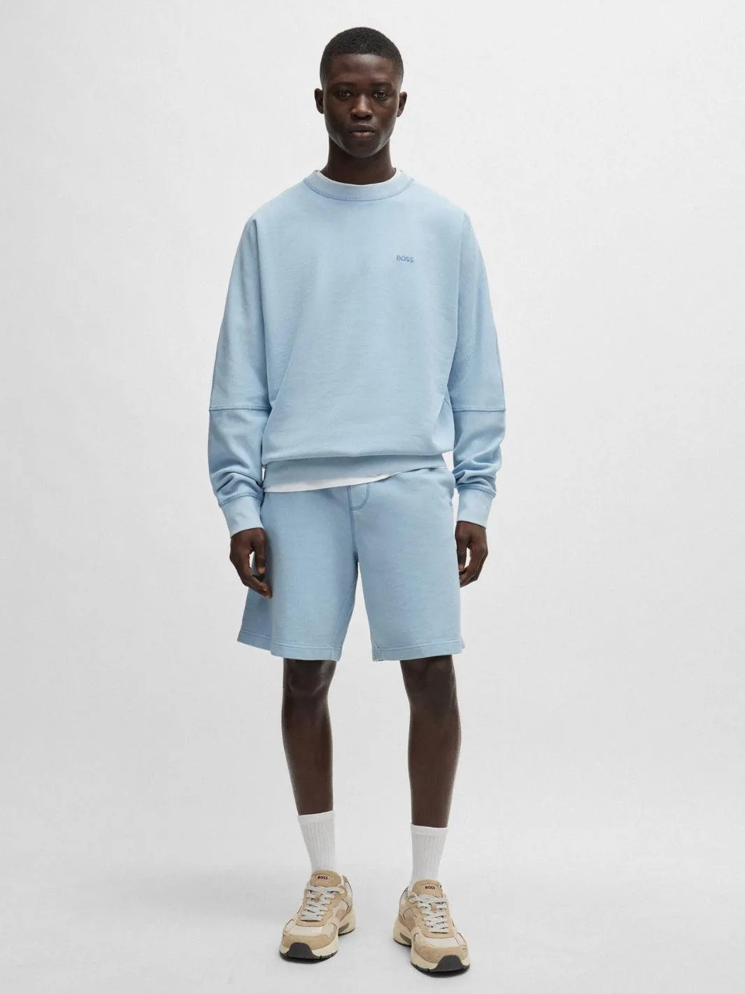 RE-GENERATIVE RELAXED-FIT SWEATSHIRT Blå