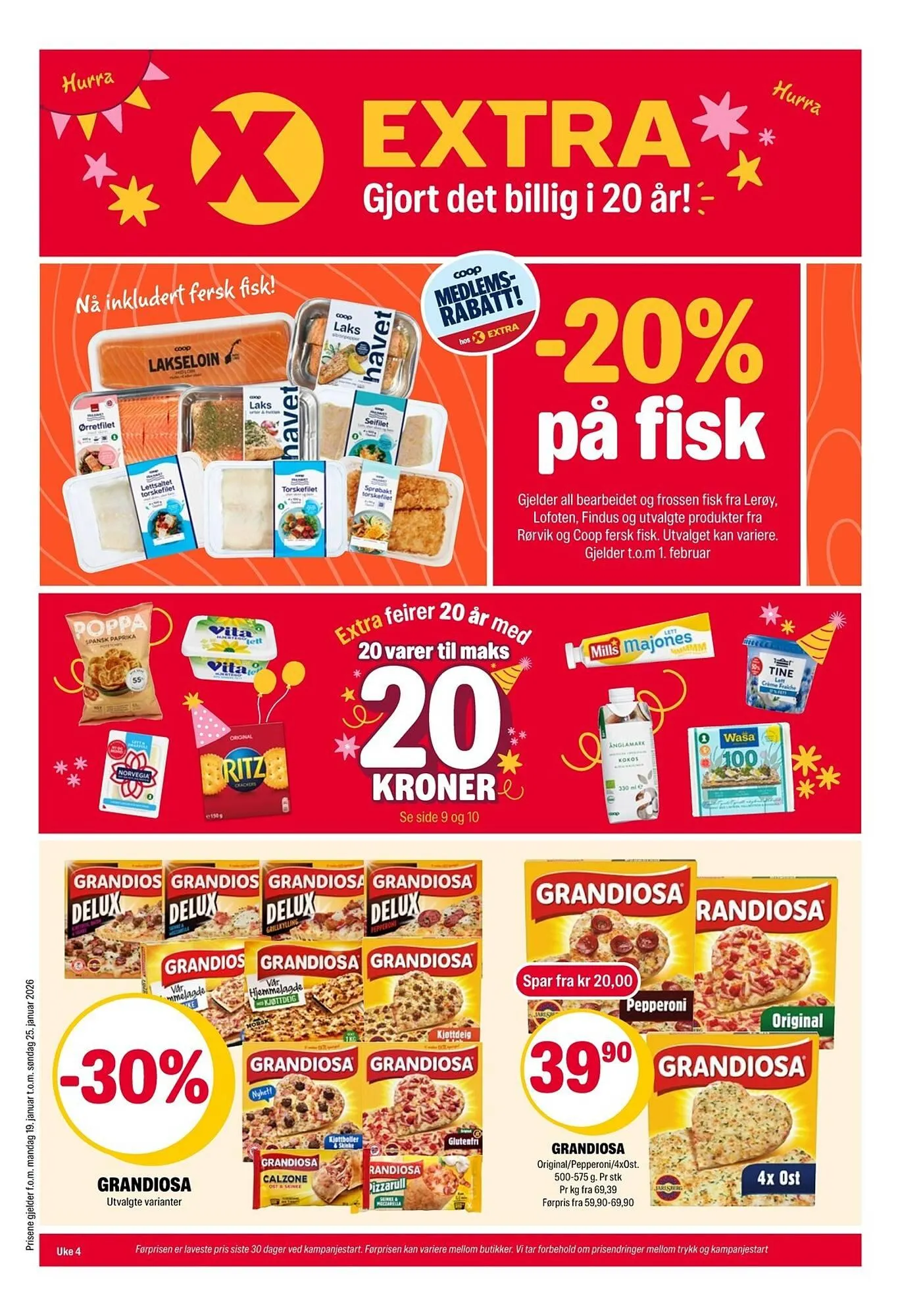 Coop Extra kundeavis fra 19. januar til 25. januar 2026 - kundeavisside 1