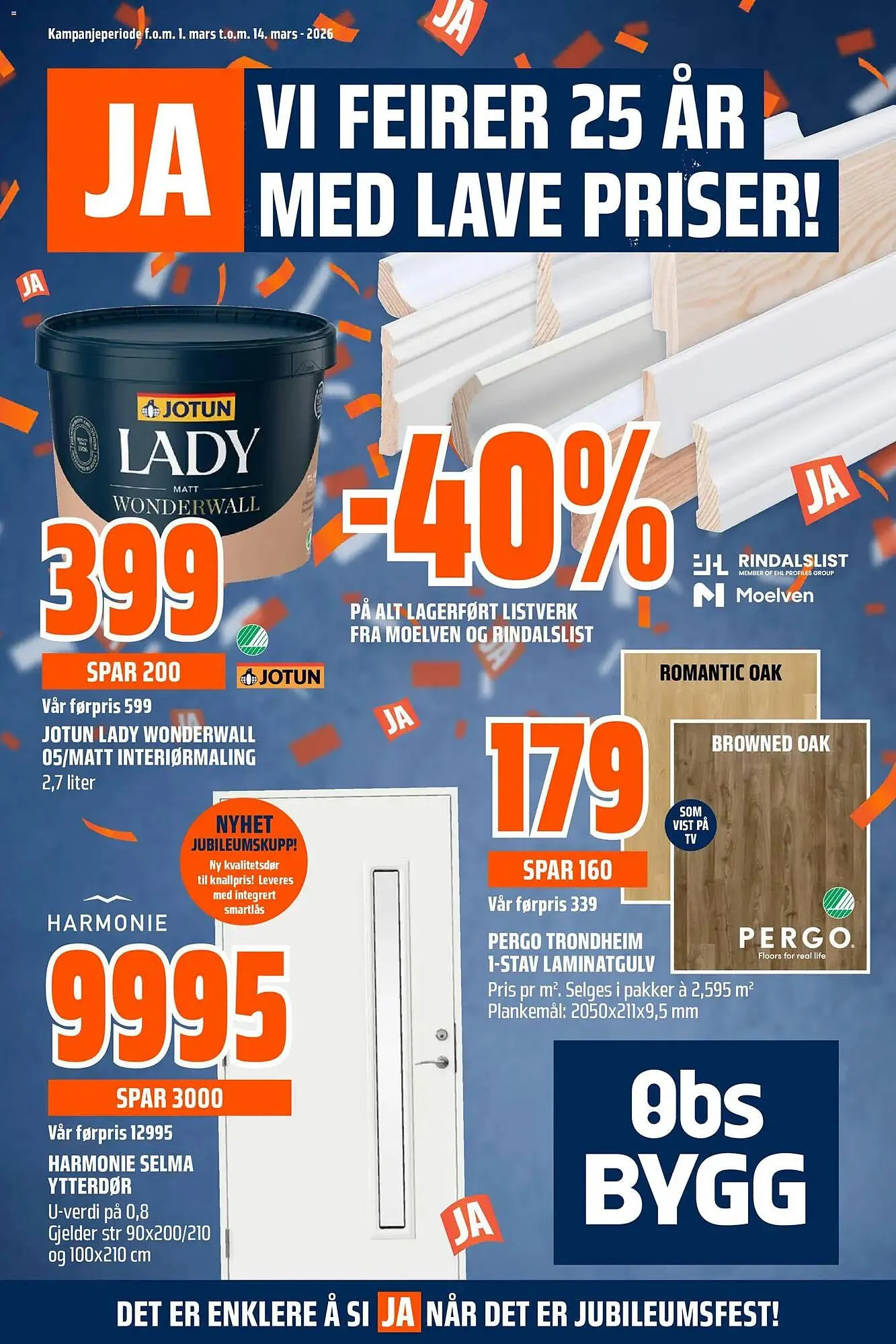 Obs Bygg kundeavis fra 1. mars til 14. mars 2026 - kundeavisside 1