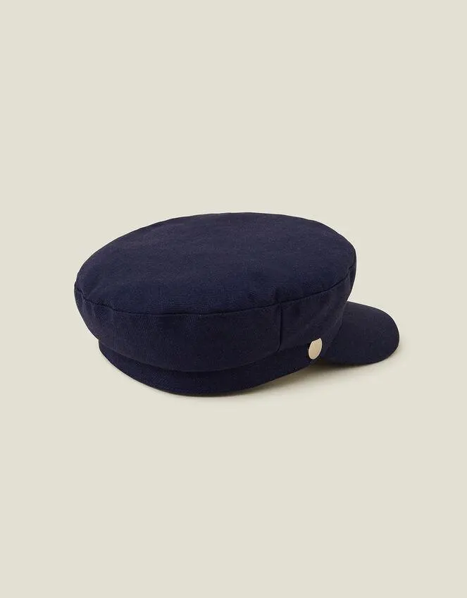 Canvas Baker Boy Hat Blue