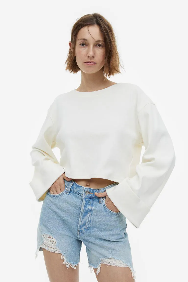 Curvy Fit Bermuda High Denimshorts