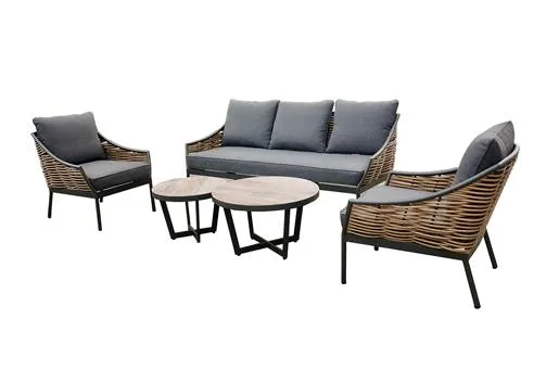 Cuba 3-seter + 2 stoler + settbord PÅ LAGER