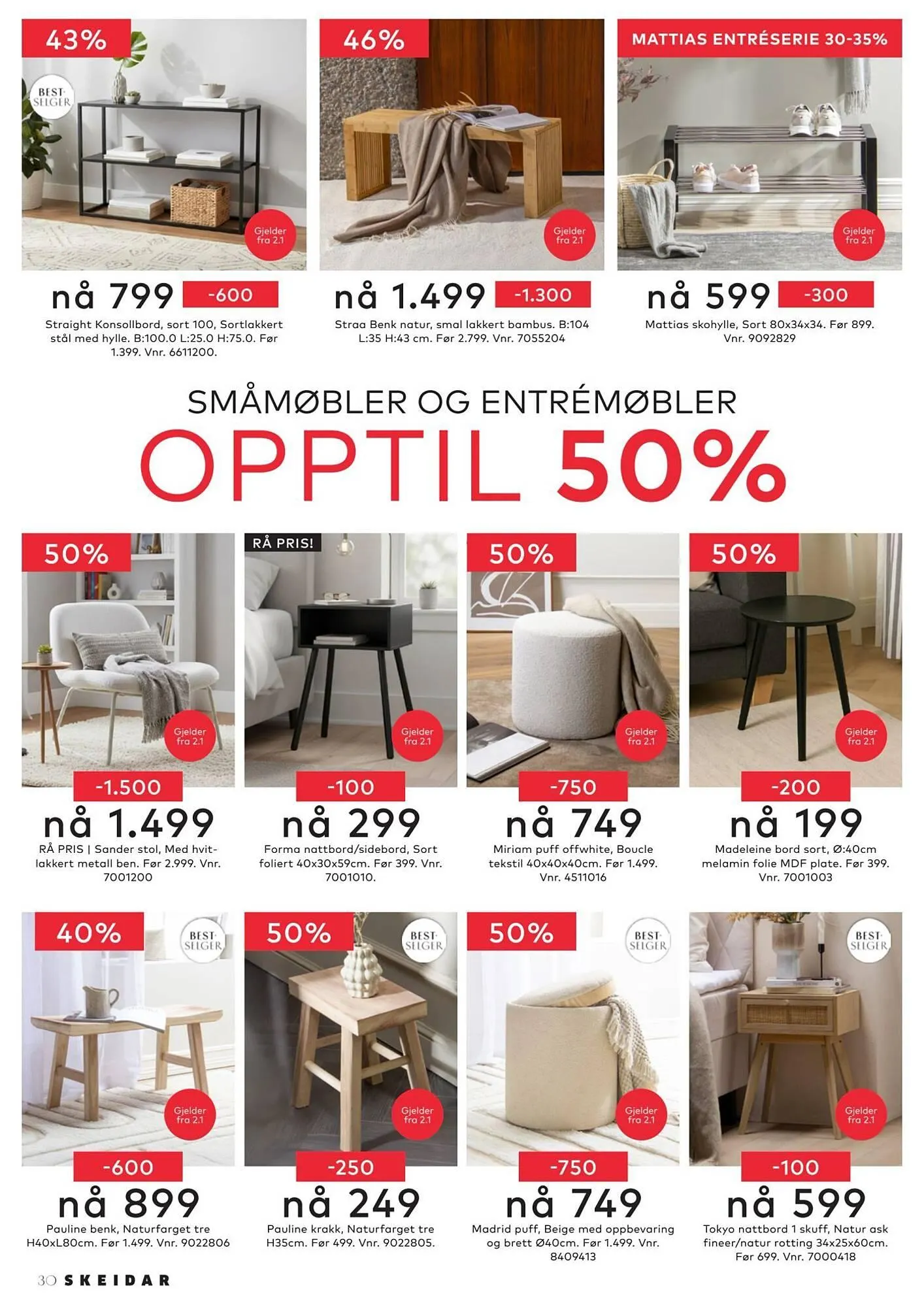 Skeidar kundeavis fra 30. desember til 2. januar 2026 - kundeavisside 30